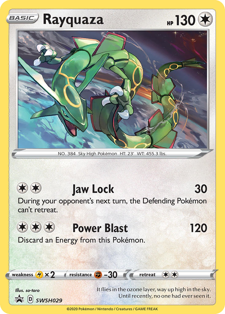 Sword & Shield Promo's Holo Rayquaza #29